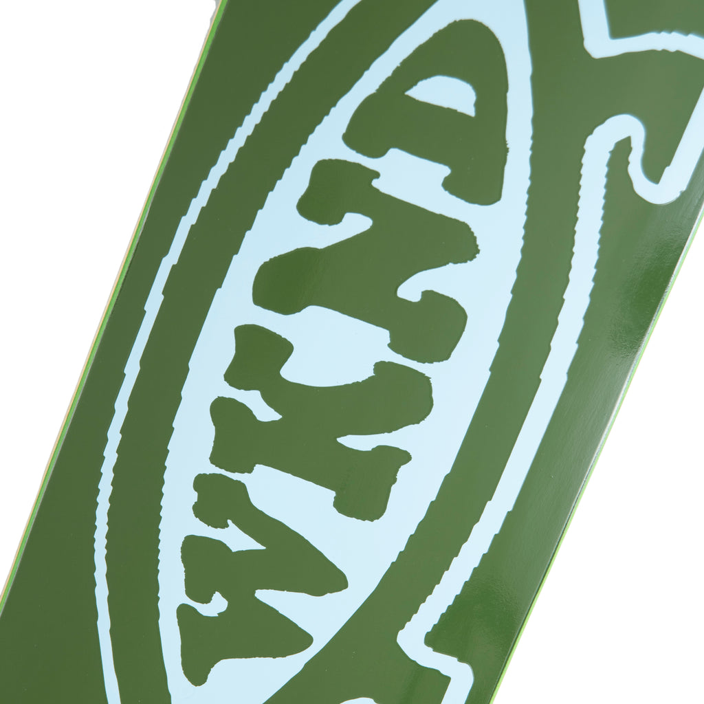 A WKND EVO FISH GREEN skateboard by WKND with a fish logo on it.
