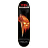 A ZERO X BLUETILE NIGHT OF THE LIVING SHRED skateboard deck with an image of a jack o lantern, perfect for Halloween.