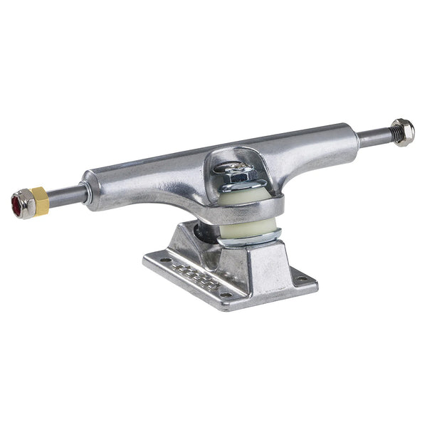 The Ace ACE AF1 HOLLOW 33 POLISHED (SET OF TWO) skateboard trucks are shown on a white background, featuring axles, kingpins, bushings, and baseplates.