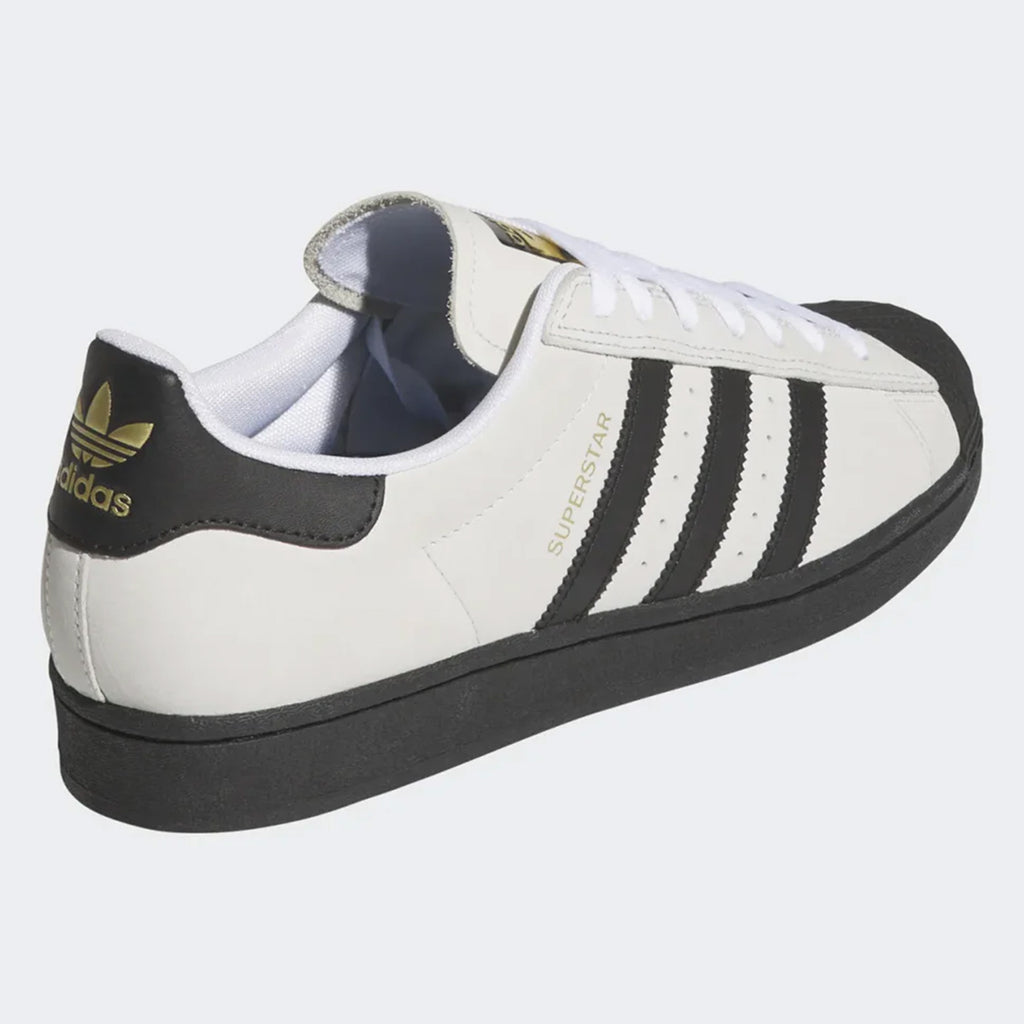 ADIDAS SUPERSTAR ADV CRYSTAL WHITE / CORE BLACK Bluetile Skateboards ADIDAS SUPERSTAR ADV CRYSTAL WHITE / CORE BLACK Bluetile Skateboards