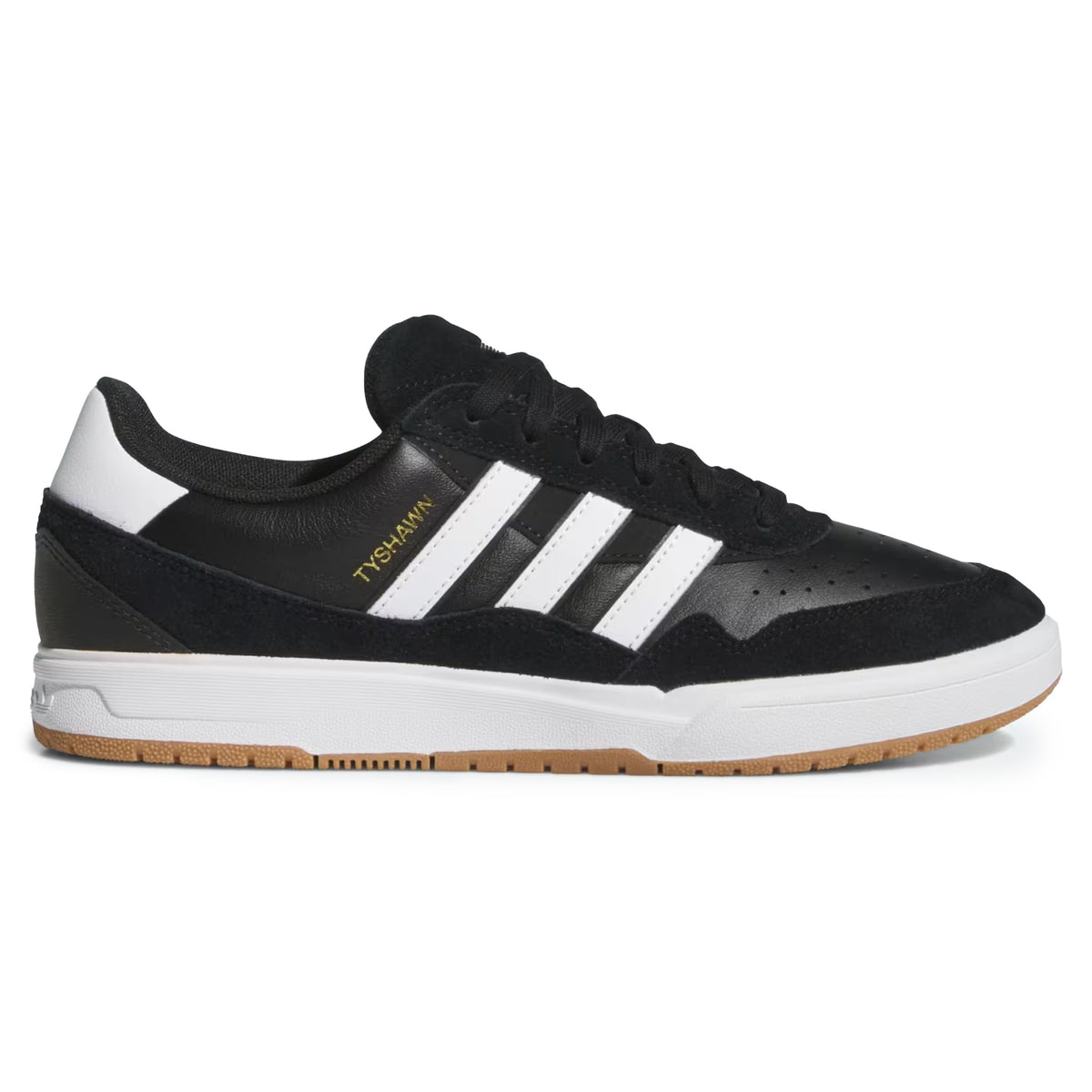 ADIDAS TYSHAWN 2 CORE BLACK / CLOUD WHITE / GUM– Bluetile Skateboards