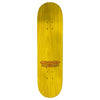 The ANTIHERO BERES BOZOS skateboard deck is yellow with no grip tape. It features four holes on each end for attaching trucks and the words "TWO PRO 1980" within a winged logo at the center, embodying the true ANTIHERO spirit.