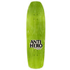 The ANTIHERO x SKATE SHOP DAY X GROSSO X LANCE MOUNTAIN BLACK skateboard deck showcases the iconic "ANTI-HERO" logo in black and white near the bottom center, perfect for celebrating Skate Shop Day.