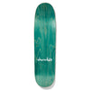 A CHOCOLATE skateboard with a white logo on it.