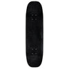 The POWELL PERALTA FLIGHT ANDY ANDERSON HERON 2 skateboard deck by POWELL PERALTA is black, rectangular with rounded edges, has pre-drilled truck holes, and is shown from a top-down view.