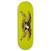 Introducing the ANTIHERO CLASSIC EAGLE HORSE PILL skateboard deck, showcasing a bold winged eagle graphic grasping a banner with "ANTI HERO." This 8.75" wide deck is ideal for those who appreciate Trujillo's flair and seek to capture the essence of an anti-skateboarding hero while riding.