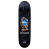 The APRIL GUY MARIANO MIRROR MIRROR 2 deck features a black base with a gold mirror design, reflecting a sky and subtle BLUE MACAW nod—ideal for skateboarders and APRIL fans, especially those of Guy Mariano and Rayssa Leal.