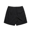 The BLUETILE LOGO SWIM SHORTS BLACK by Bluetile Skateboards are black athletic swim shorts made from recycled nylon with an elastic waistband, two rear pockets, a quick-dry fabric, and feature the logo on the back.