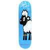 The Carpet Co. CARPET COREY DUFFEL GUEST DECK is a limited edition blue skateboard featuring a cartoon sheep, "CARPET" text, Corey Duffel's name at the bottom, and hand-screened white graffiti accents at the top.