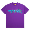 The Carpet Co. Freestyle Tee Purple is a cotton t-shirt with "Carrot" in blue graffiti-style lettering across the chest.