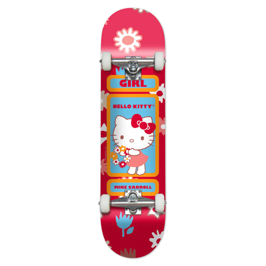 Hello GIRL CARROLL HELLO KITTY COMPLETE skateboard - 8 0. This skateboard is not only complete but also features the adorable design of Hello Kitty, making it a perfect choice for girls and fans of Carroll who.