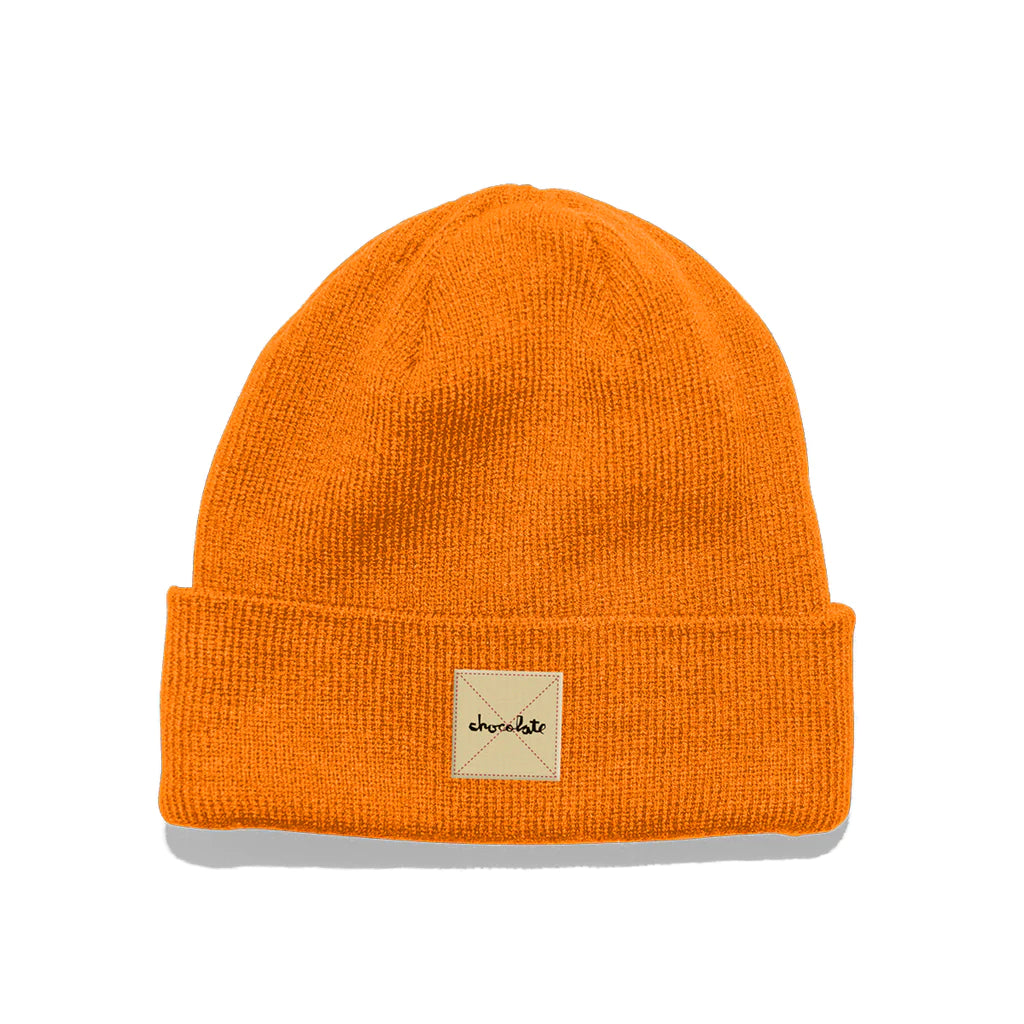 A CHOCOLATE CHUNK PATCH BEANIE ORANGE by CHOCOLATE.