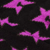 A close up of a black Carpet Co. C-Star sock.
