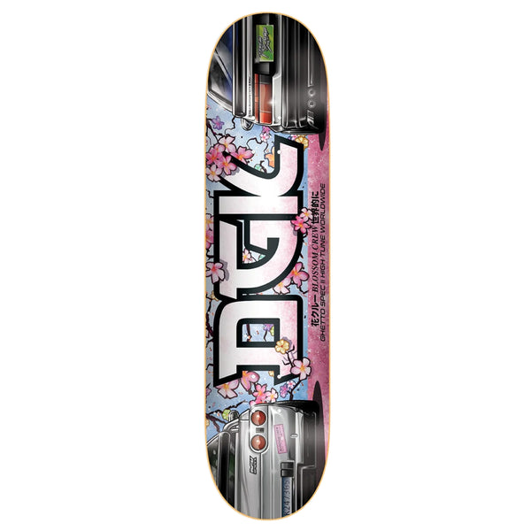 A DGK skateboard deck with the word "DGC" on it.