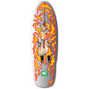 The EVERYBODY SKATES BURNING KLANSMAN BIGBOARD 40" by EVERYBODY SKATES features a robed, hooded figure in red and yellow flames with a green symbol—ideal for fans of bold, 80s-inspired skateboards.