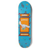 A GIRL skateboard with an image of a dog and music notes, perfect for an outing with friends.