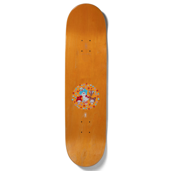 A GIRL PACHECO HELLO KITTY AND FRIENDS skateboard, perfect for an outing with friends.