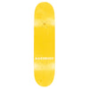 A natural veneer HARDBODY OD FLAME 8.25" skateboard deck with "HARDBODY" printed in white near the center.