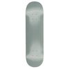 A HARDBODY DIAMOND PLATE GREY 8.25" skateboard deck, viewed from above, features eight truck mounting holes and a subtle concave at both ends.