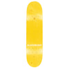 The HARDBODY SABER YELLOW skateboard deck by HARDBODY is 8.5 inches and comes in yellow with "HARDBODY SABER" in bold white capitals near the bottom.