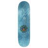 The KROOKED skateboard from the Anderson series boasts a lively blue deck measuring 8.38 inches in width, featuring a cartoon face framed by whimsical flowers.