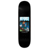 A black skateboard deck from LIMOSINE, featuring a digital print of a child by a lake with boats, trees, and a cloudy sky; "LIMOSINE NELLY MORVILLE PRO MODEL THE WATER" logo appears below the artwork.
