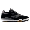 The NB NUMERIC 770 BLACK / GREY skate shoe features a black and gray suede and mesh upper, gray laces, white midsole, gum rubber outsole, and FuelCell cushioning for comfort.