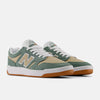 NB NUMERIC FuelCell skate shoe in green and tan.