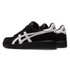 ASICS - black and white shoes inspired by skateboarding standards.