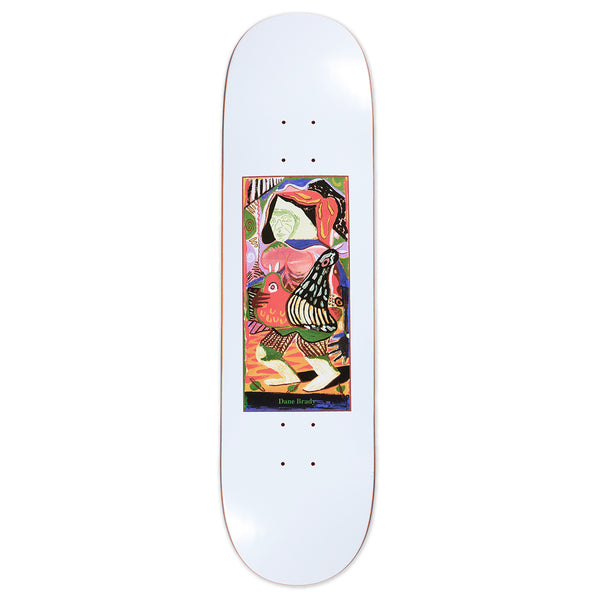 This POLAR skateboard features an image of a woman.