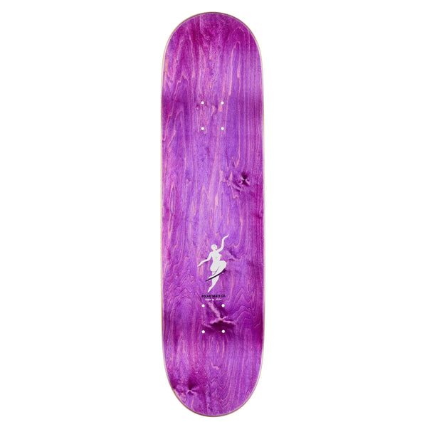 The POLAR NO COMPLIES FOREVER BLACK skateboard deck by POLAR features a black finish and a white silhouette graphic inspired by Pontus Alv’s iconic NO COMPLIES FOREVER ethos.