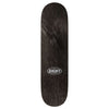 The REAL WILKINS ASTRONAUT by REAL is a black 8.5" skateboard deck with wood grain texture and "JIMMY" in white oval text at the center; classic 32.18" length for versatile performance.