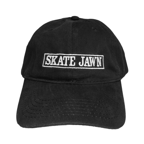 A Skate Jawn black hat with the word skate jawn on it.