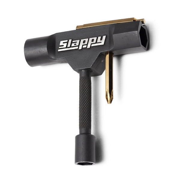 The REFLEX SLAPPY ST1 TOOL, equipped with a metal screwdriver attachment and socket wrenches, is your perfect on-the-go utilitool.