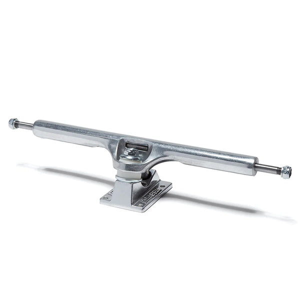A set of two SLAPPY TRUCKS SLAPPY ST1 HOLLOW 13.0 skateboard trucks with rectangular baseplates and axles, displayed against a plain white background.