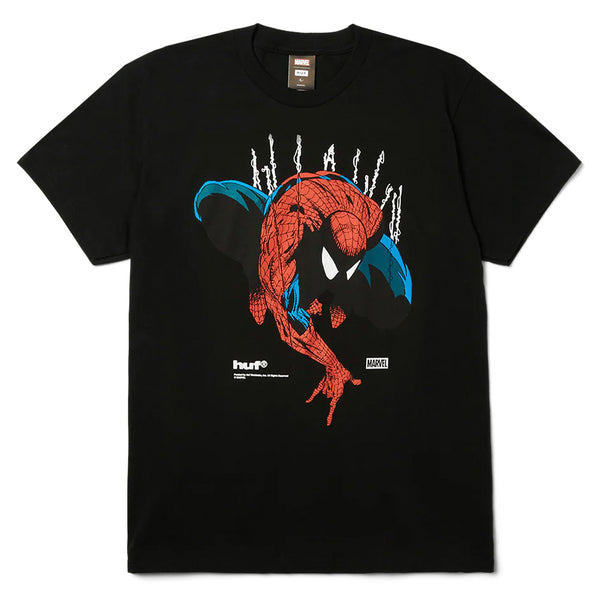 The HUF X MARVEL SPIDER-MAN PERCEPTIONS T-SHIRT features a bold Spider-Man graphic and Marvel logo—an essential addition to any Marvel t-shirt collection from HUF.