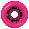 A close-up image of a pink SPITFIRE SPITFIRE F4 OG CLASSIC 99D 52MM PINK skateboard wheel with a black hub shows text: "52mm, Spitfire, Formula Four, no 66.