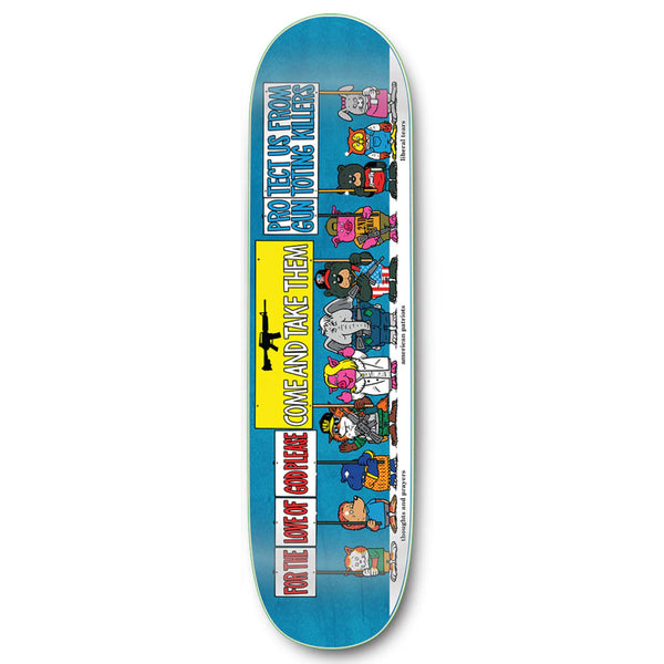 A STRANGELOVE skateboard deck featuring artwork by Sean Cliver.