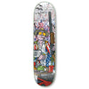 A STRANGELOVE LAST BREAKFAST skateboard deck featuring an image of a man holding a gun.