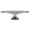 The ollie's TENSOR MAG-LIGHT REFLECT 5.25 SILVER/BLACK skateboard trucks (set of two) feature a silver magnesium hanger, black baseplate, and hollow kingpins, shown front-facing against a white background.