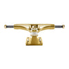 THUNDER's THUNDER TRUCKS TEAM HOLLOW GILDED GOLD 148 (Set of Two) skateboard truck, featuring premium-grade solid kingpins, baseplates, and axles, viewed from the front.