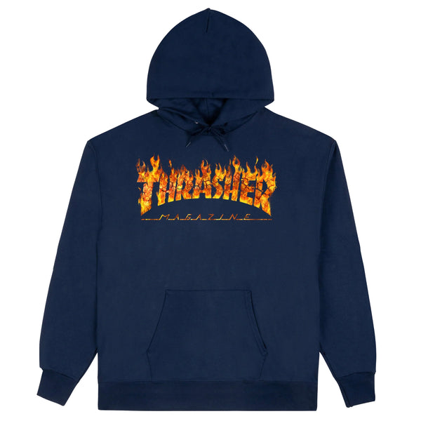 Thrasher Inferno Hoodie Navy from the brand Thrasher.