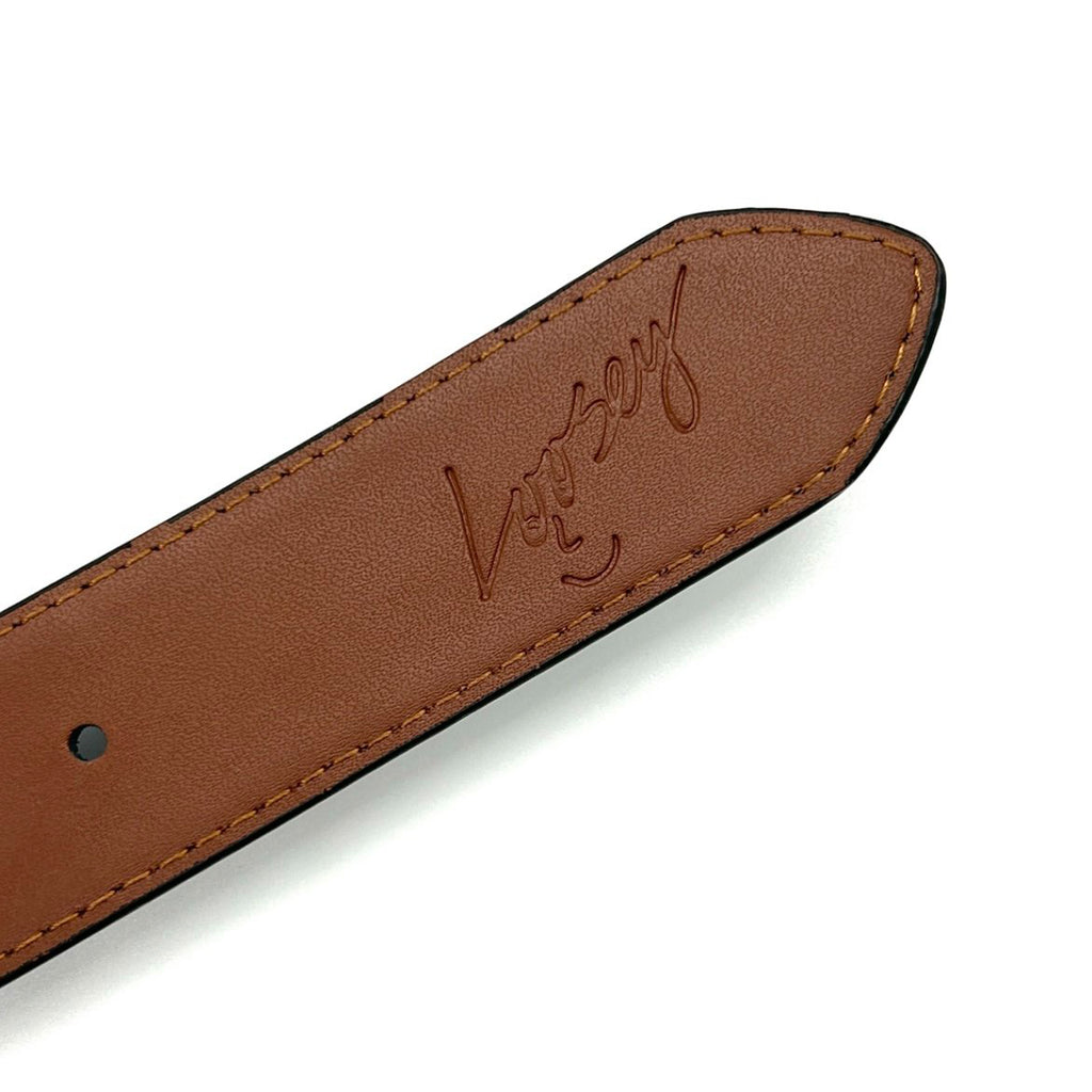 A Loosey 2 and 1 Belt Brown/Black with a reversible buckle.