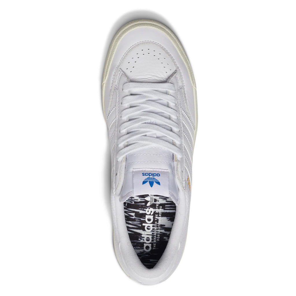 ADIDAS NORA WHITE / WHITE / IVORY Bluetile Skateboards ADIDAS NORA WHITE / WHITE / IVORY Bluetile Skateboards
