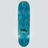 A blue wood grain skateboard deck from FUCKING AWESOME, featuring the "Bedrock" logo and "picture frame" text in black—a classic style inspired by the SICKID BEATRICE CLASS PHOTO series.