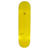 A yellow skateboard with the FUCKING AWESOME CHLOË SEVIGNY CLASS PHOTO design on a white background.