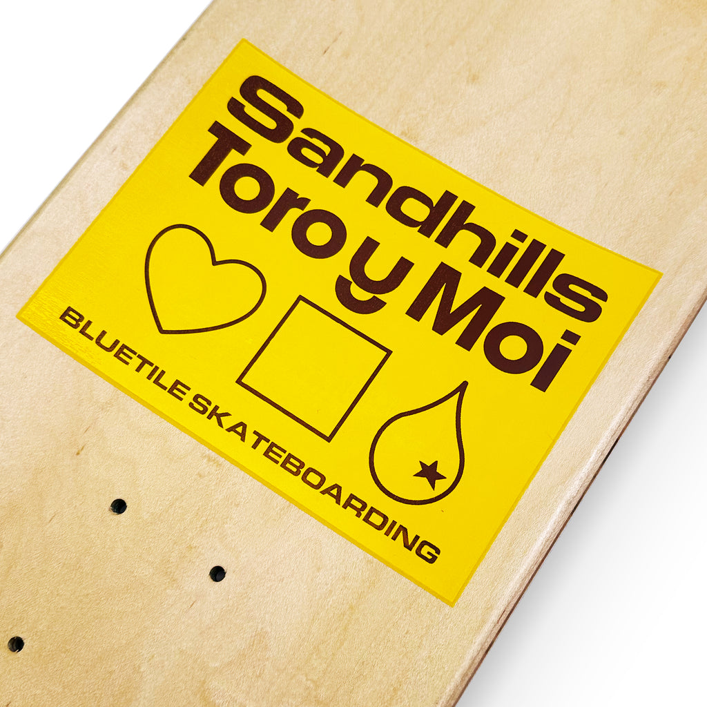 Bluetile Skateboards TORO Y MOI X BLUETILE "SANDHILLS" DECK sticker.