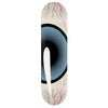 The TOY MACHINE BIG EYEBALL skateboard deck, 8.50" wide, features a striking central graphic—a large blue eyeball with vivid red veins—from TOY MACHINE.