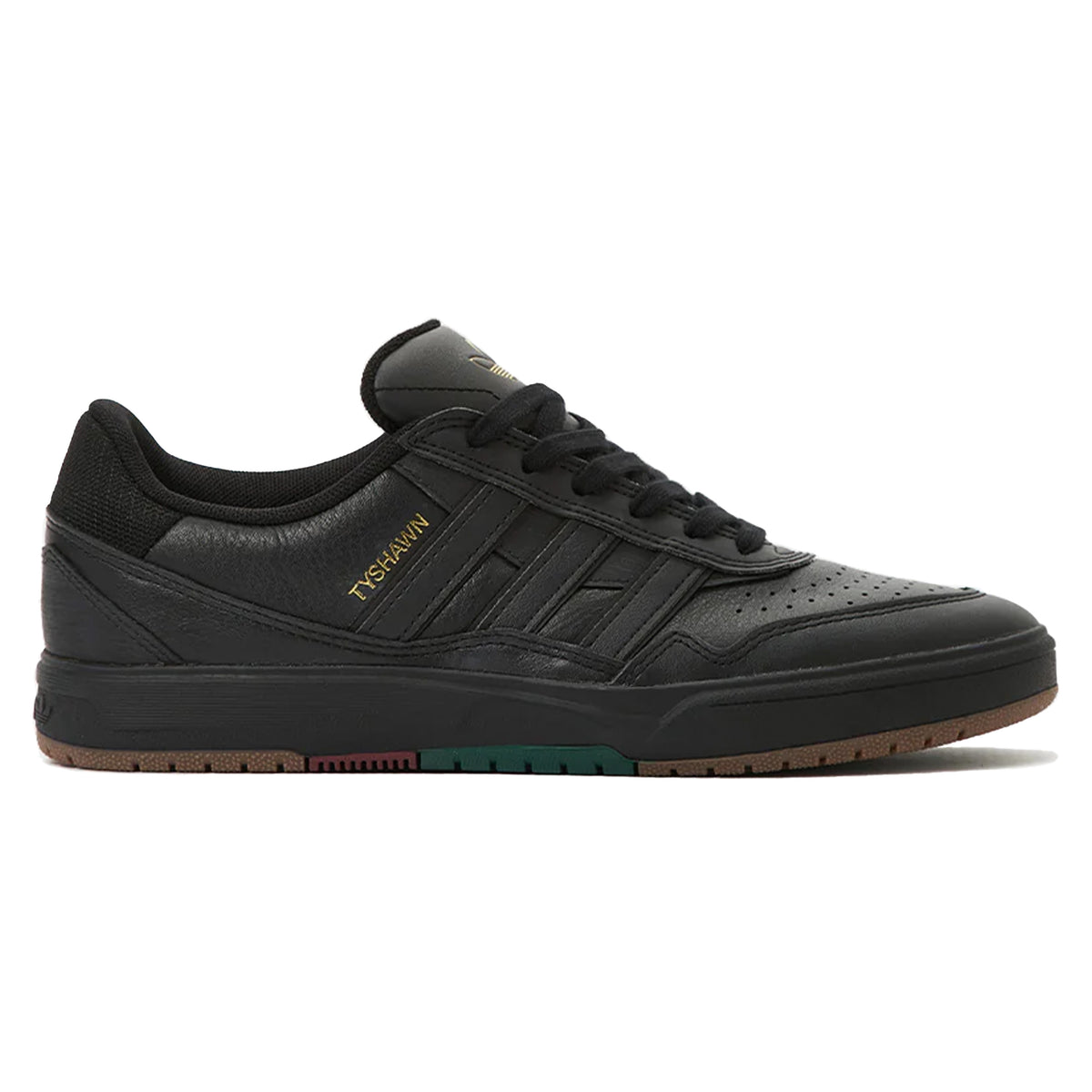 ADIDAS TYSHAWN 2 BLACK / BLACK / GUM Bluetile Skateboards ADIDAS TYSHAWN 2 BLACK / BLACK / GUM Bluetile Skateboards