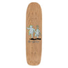 The WORLD INDUSTRIES MULLEN BEAR 8-PLY skateboard deck by WORLD INDUSTRIES is made from 8-ply Hard Rock Maple and features two blue cartoon elephants—one with a trident—and the text "8-ply" below them.
